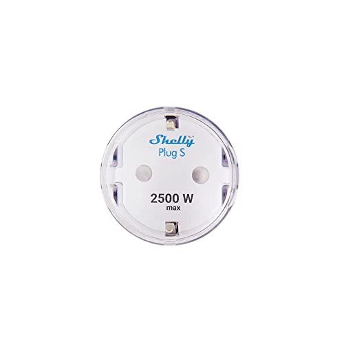 Shelly Plus Plug S, confezione doppia, presa intelligente, funziona con Alexa & Google Home, programmabile con controllo vocale, Bluetooth; dispositivo Wi-Fi per l'automazione dei dispositivi, nero