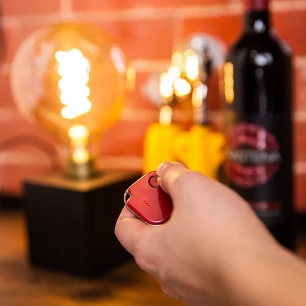 Shelly BLU Button1 | Confezione da 2 | Pulsante di azione e di attivazione delle scene controllato Bluetooth | Automazione domestica | App iOS Android | Lunga durata della batteria | Indicatore LED |