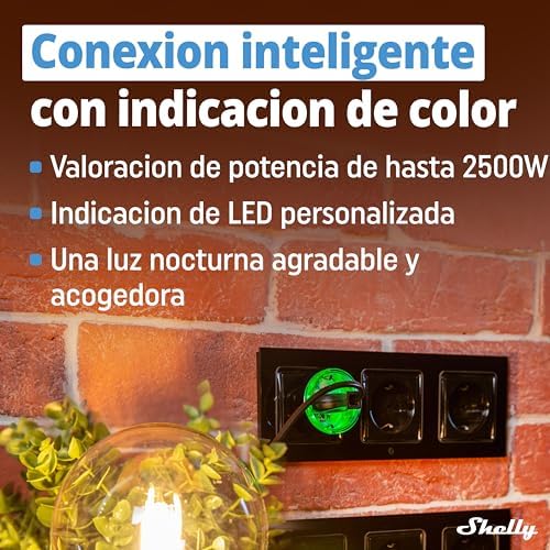 Shelly Plus Plug S, confezione doppia, presa intelligente, funziona con Alexa & Google Home, programmabile con controllo vocale, Bluetooth; dispositivo Wi-Fi per l'automazione dei dispositivi, nero