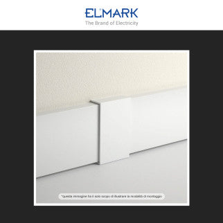 Elmark Connettore Giunto per Canaline Passacavi 40x16 in Plastica Bianca - mod. 56240165