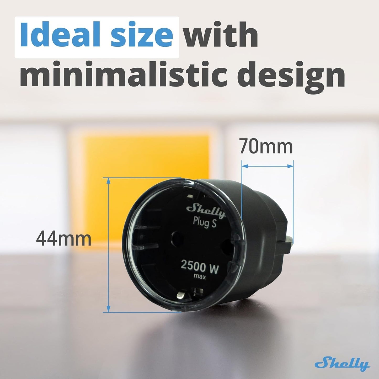 Shelly Plus Plug Schwarz 5er Set - Smart Steckdose - Intelligente Steckdose Funktioniert mit Alexa & Google Home,