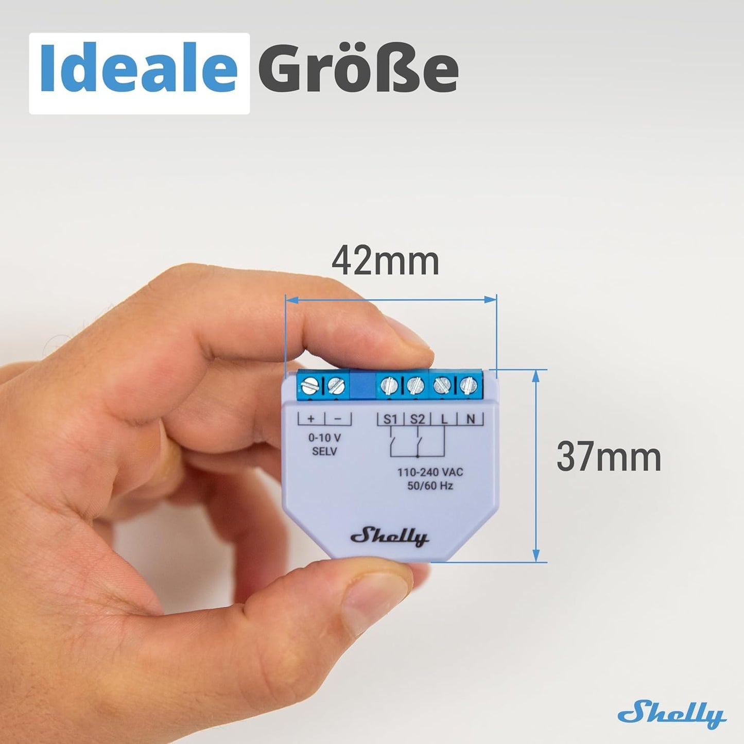 Shelly Plus 0-10 V Dimmer | Confezione da 2 | Wi-Fi e Bluetooth Smart Dimming Controller | Home Automation | App iOS Android | Nessun hub richiesto | Compatibile con Alexa e Google Home | Smart Scenes