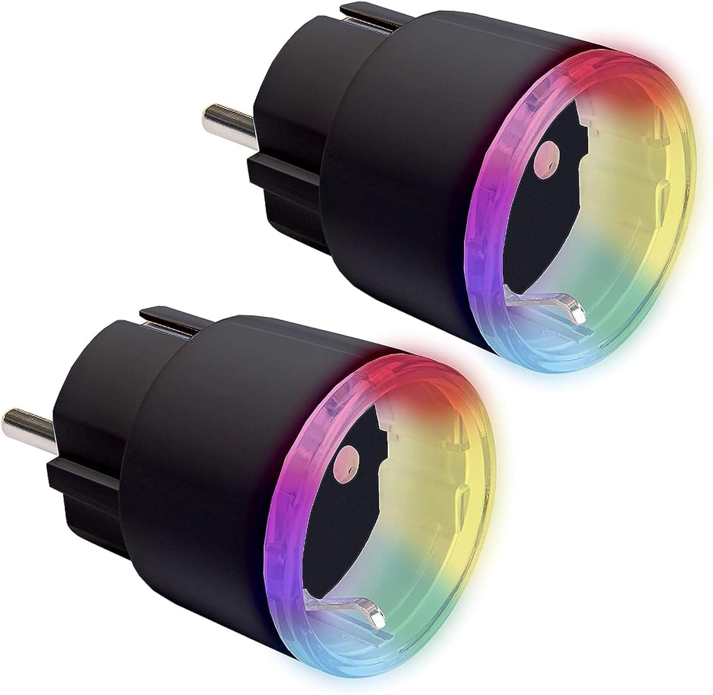 Shelly Plus Plug S, confezione doppia, presa intelligente, funziona con Alexa & Google Home, programmabile con controllo vocale, Bluetooth; dispositivo Wi-Fi per l'automazione dei dispositivi, nero