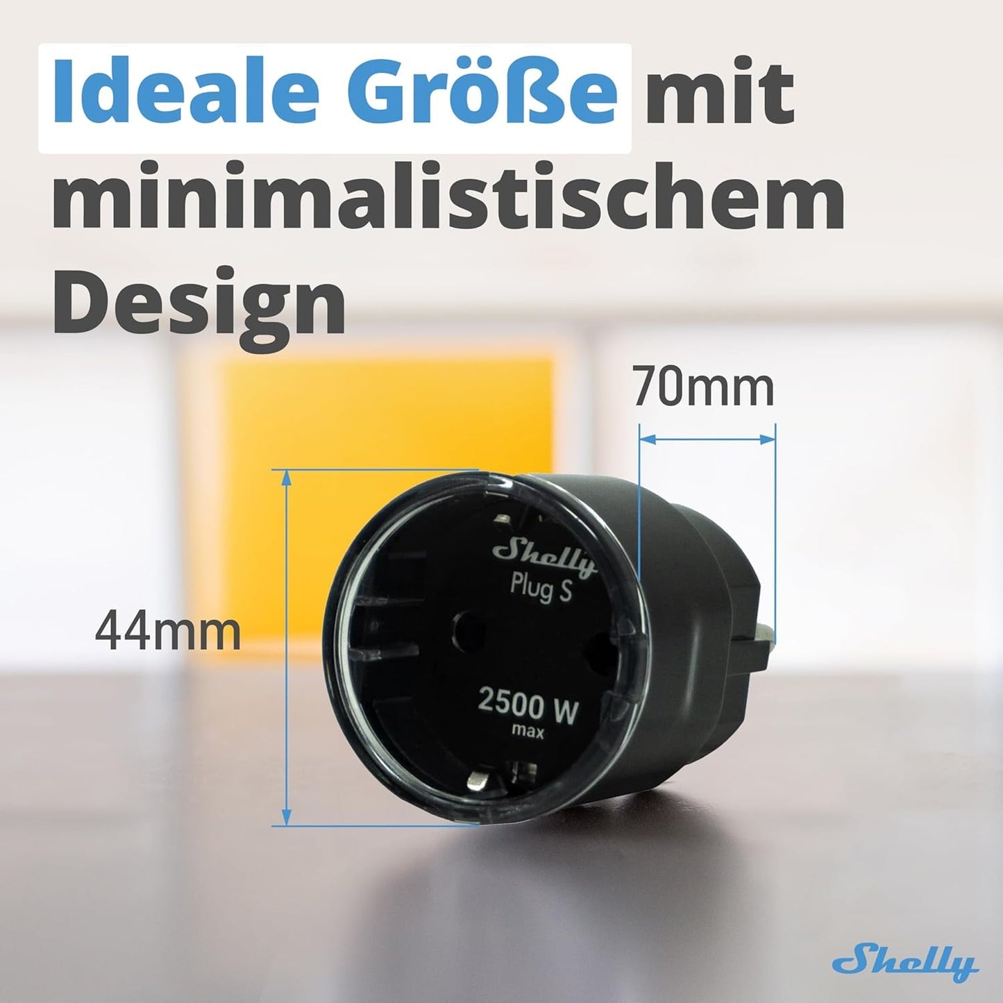 Shelly Plus Plug S, confezione doppia, presa intelligente, funziona con Alexa & Google Home, programmabile con controllo vocale, Bluetooth; dispositivo Wi-Fi per l'automazione dei dispositivi, nero