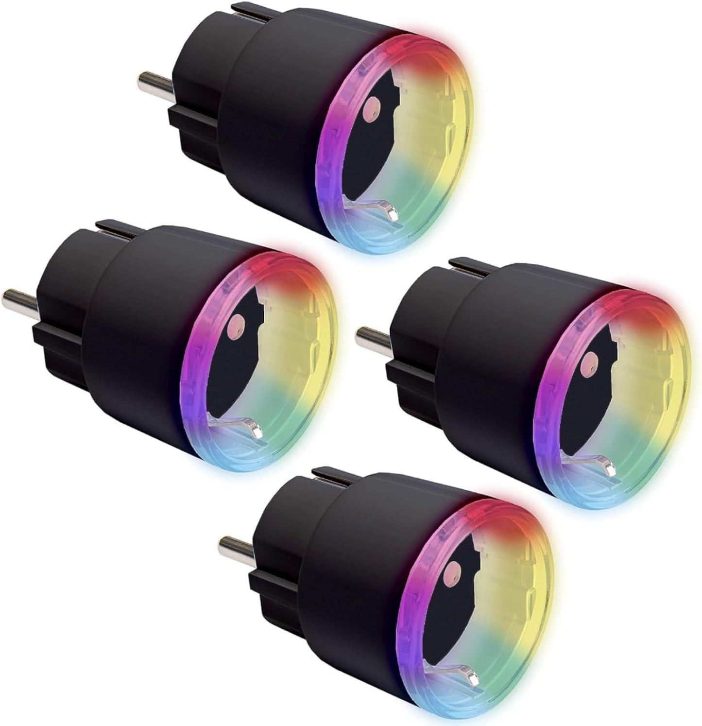 Shelly Plus Plug S, confezione doppia, presa intelligente, funziona con Alexa & Google Home, programmabile con controllo vocale, Bluetooth; dispositivo Wi-Fi per l'automazione dei dispositivi, nero