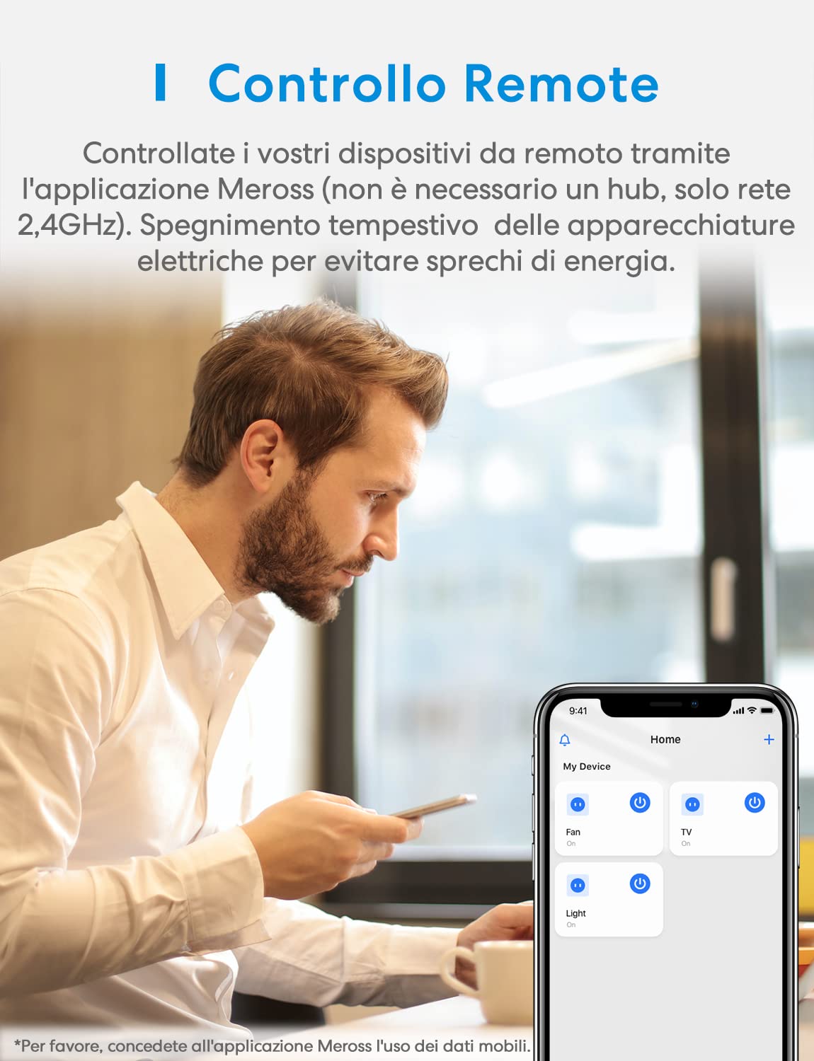 Meross Presa Smart WiFi, Presa Intelligente Italiana, Smart Plug con Monitoraggio Energia 16A 3840W, Funzione Timer, Compatibile con Amazon Alexa, SmartThings, Google Assistant, APP Controllo Remoto
