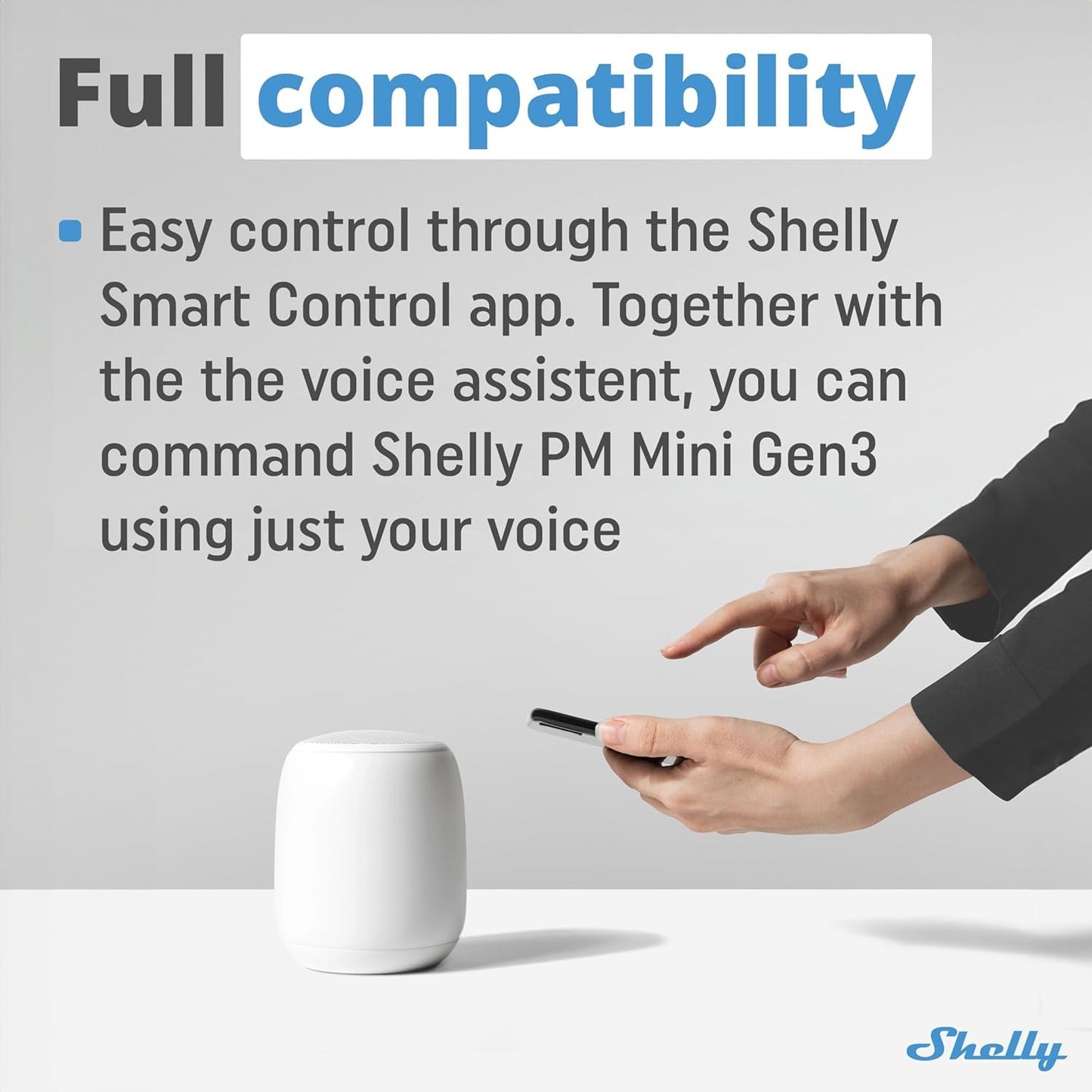 Shelly PM Mini Gen 3 | Confezione da 4 | Wi-Fi e Bluetooth Smart Power Meter 1 canale 16 A | Domestica | Compatibile con Alexa e Google Home | App iOS Android | Nessun hub richiesto