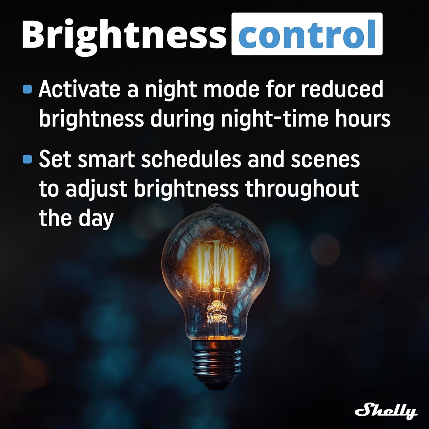 Shelly Dimmer 0/1-10 V PM Gen3, WLAN, Bluetooth Smart Dimmer,Controller con Misurazione Corrente,Controllo della luce,App iOS Android,Nessun hub Richiesto,Compatibile con Alexa e Google Home, Blu