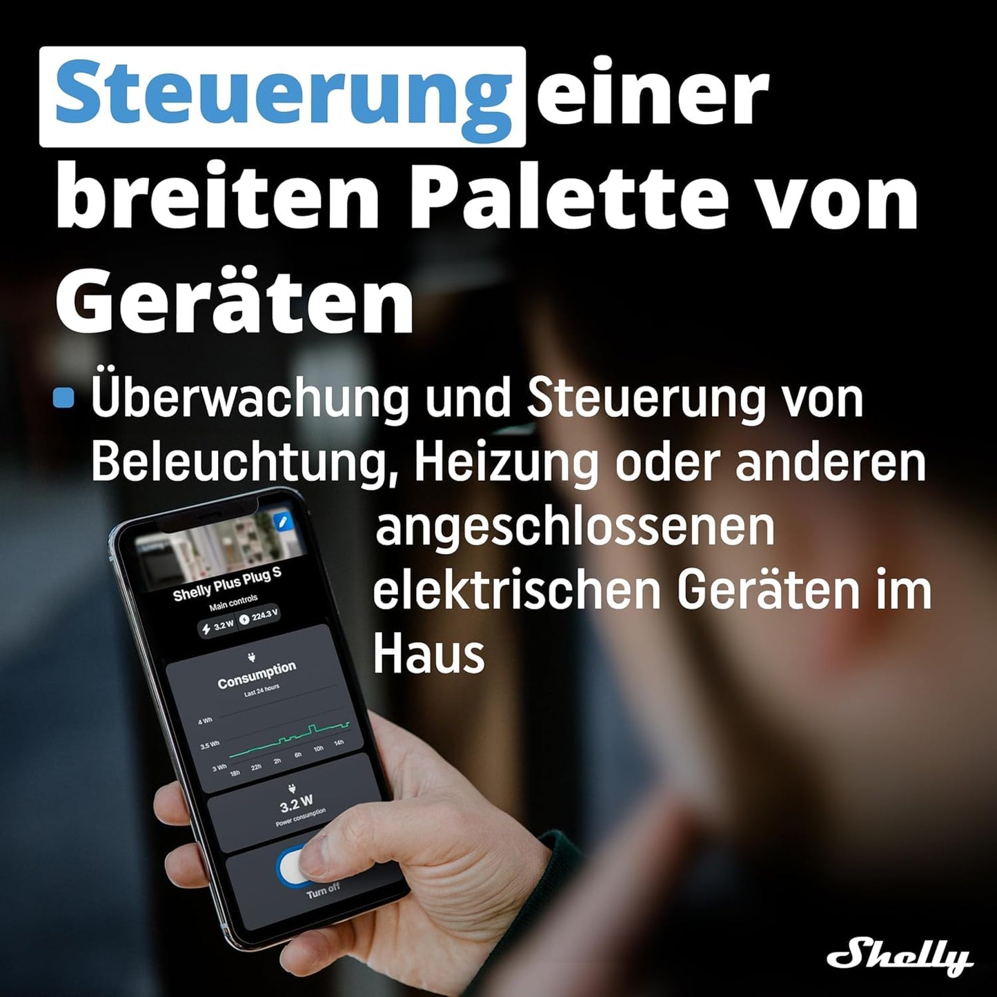 Shelly Plus Plug S, confezione doppia, presa intelligente, funziona con Alexa & Google Home, programmabile con controllo vocale, Bluetooth; dispositivo Wi-Fi per l'automazione dei dispositivi, nero