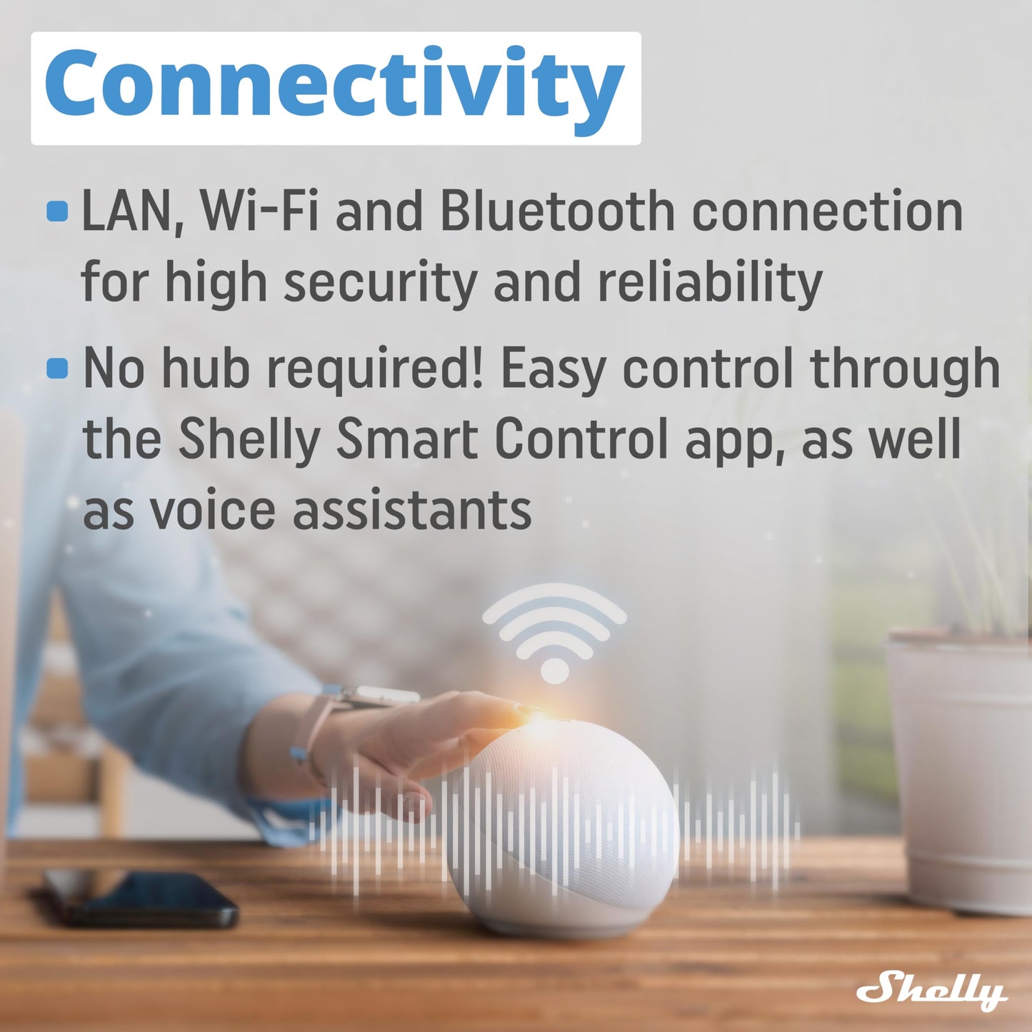 Shelly Pro EM 50A, Contatore di energia Wi-Fi e Bluetooth con comando a Contattori Con Misurazione Dei Consumi, Domotica, Compatibile Con Alexa e Google Home, Nessun Hub Richiest
