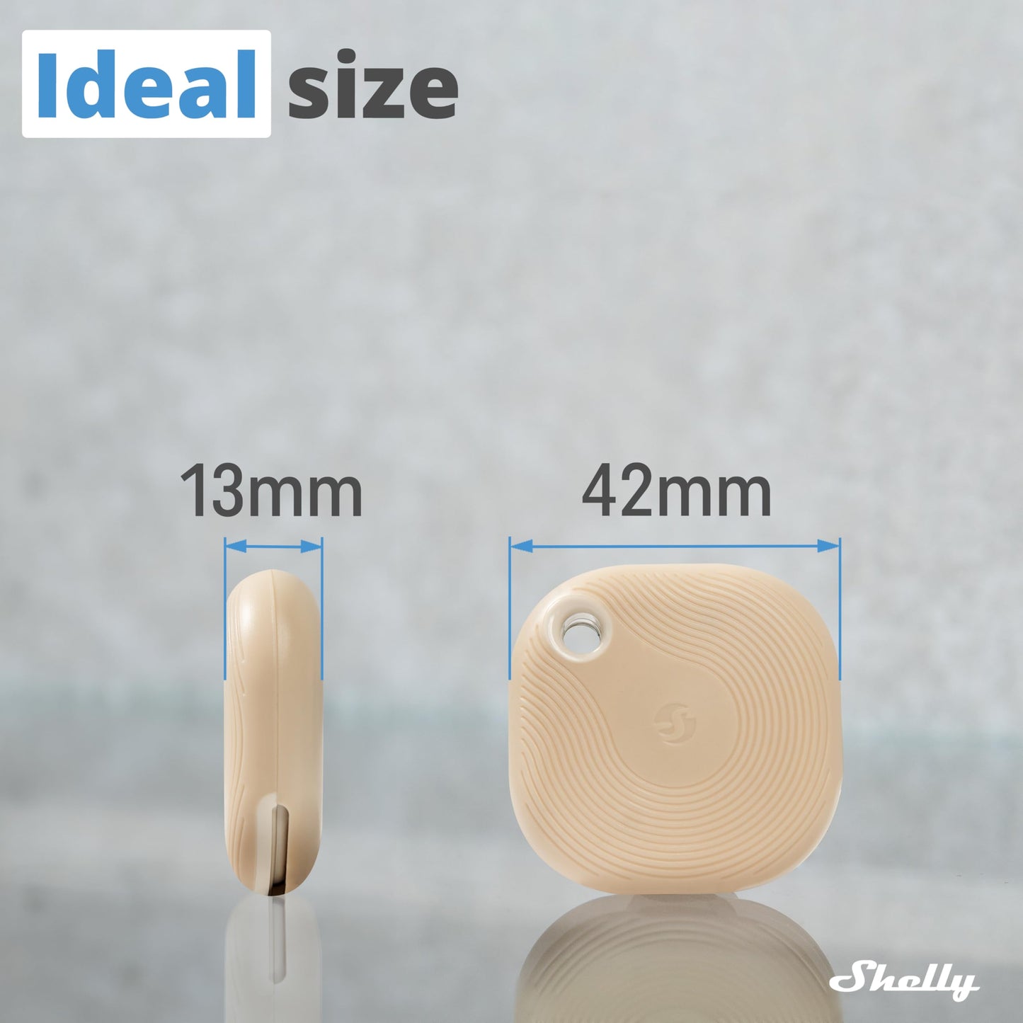 Shelly BLU Button Tough Nero,Pulsante intelligente controllato via Bluetooth,Dimmerazione, accensione e spegnimento di dispositivi e attivazione di scene domotiche,Grado IP54,Applicazione iOS Android