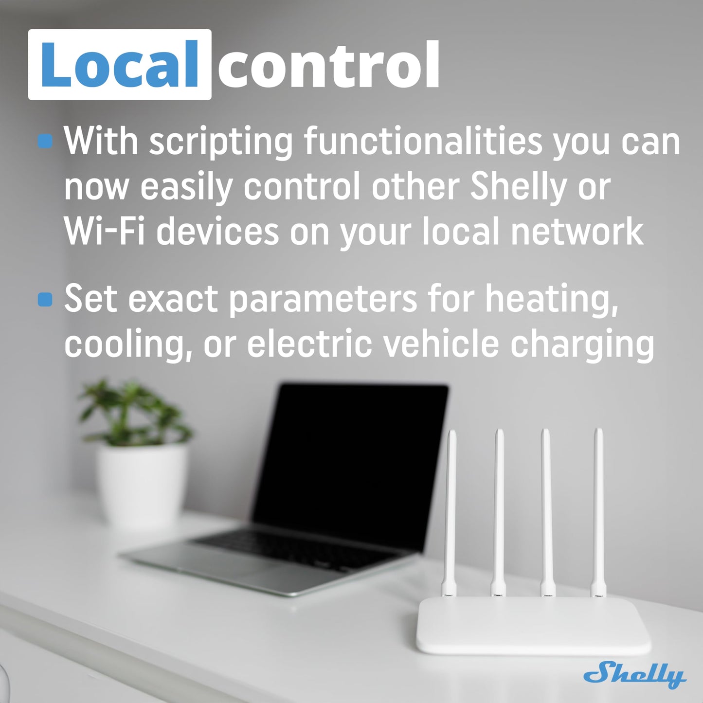 Shelly Pro EM 50A, Contatore di energia Wi-Fi e Bluetooth con comando a Contattori Con Misurazione Dei Consumi, Domotica, Compatibile Con Alexa e Google Home, Nessun Hub Richiest