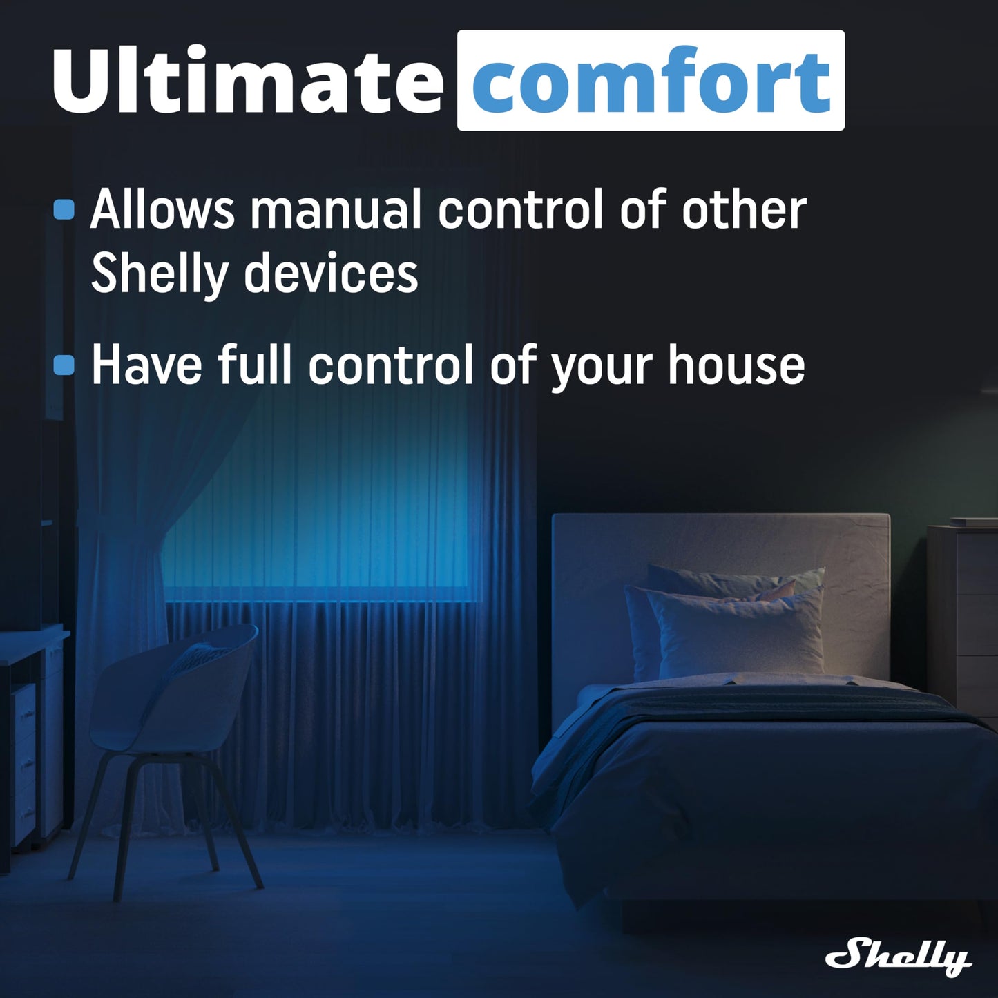 Shelly Wave i4, Modulo di Controllo Remoto Z-Wave con 4 Ingressi, Domotica, Senza Fili, Azioni e Scene intelligenti, Basso Consumo Energetico, Gamma Wireless Estesa