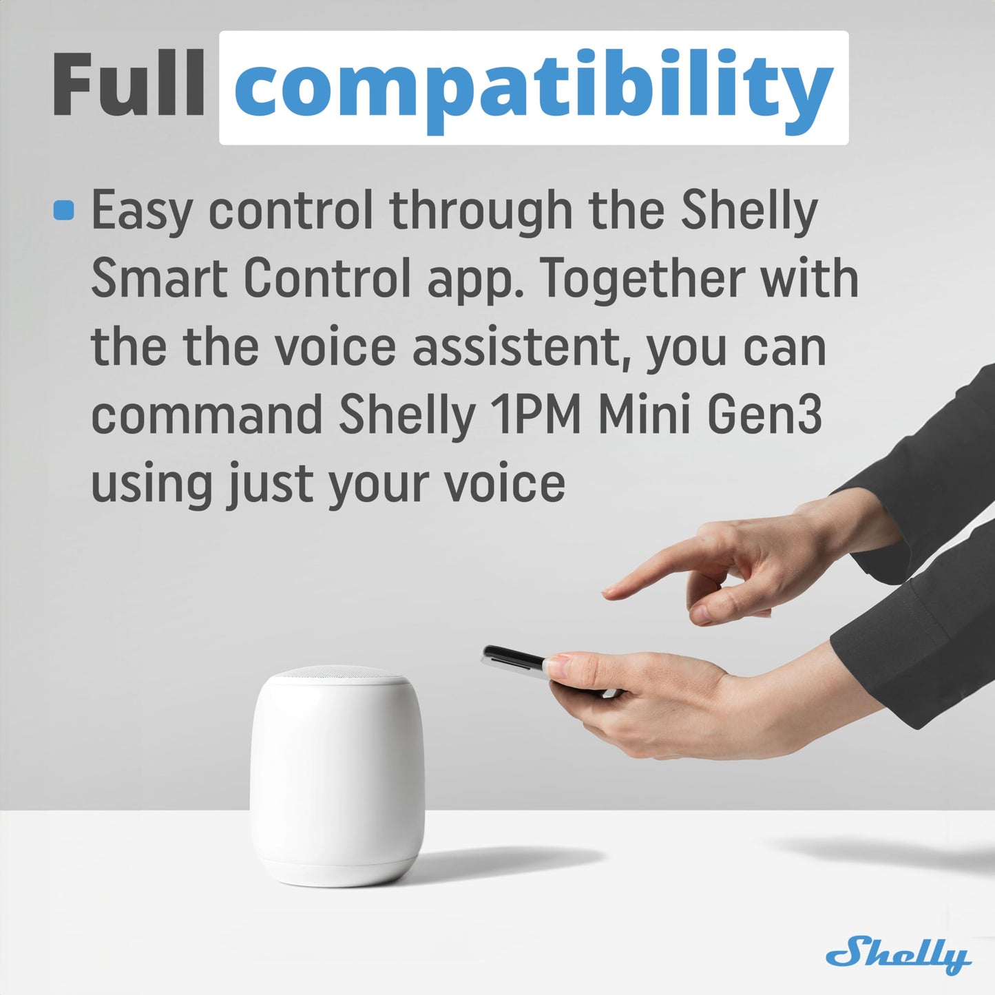 Shelly 1 Mini Gen3, Relè Intelligente WiFi e Bluetooth, 1 Canale, 8A, Domotica, Contatti Puliti, Controllo Remoto Luci, Dimensioni Compatte, Alexa e Google Home, iOS e Android, Nessun Hub Necessario