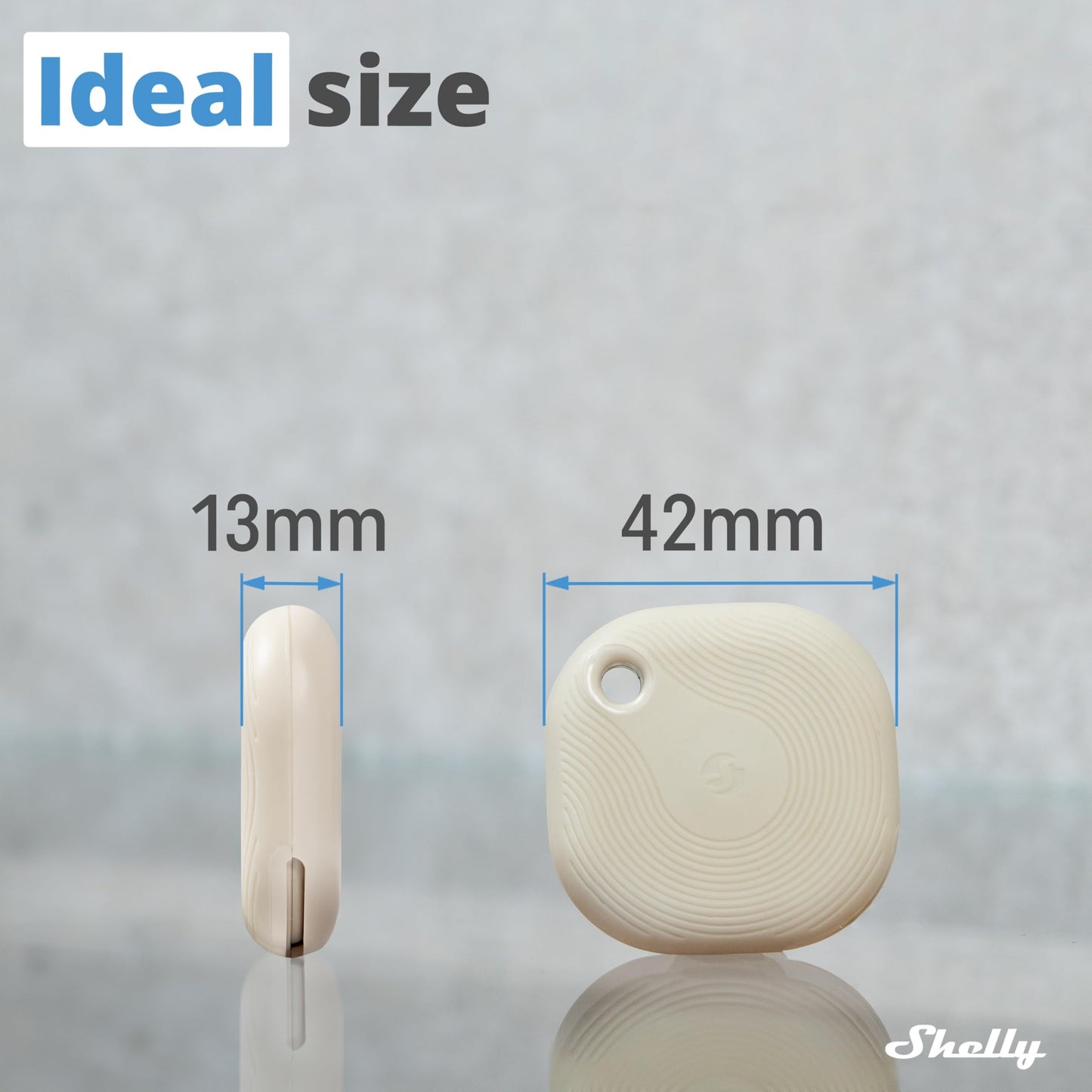 Shelly BLU Button Tough Nero,Pulsante intelligente controllato via Bluetooth,Dimmerazione, accensione e spegnimento di dispositivi e attivazione di scene domotiche,Grado IP54,Applicazione iOS Android