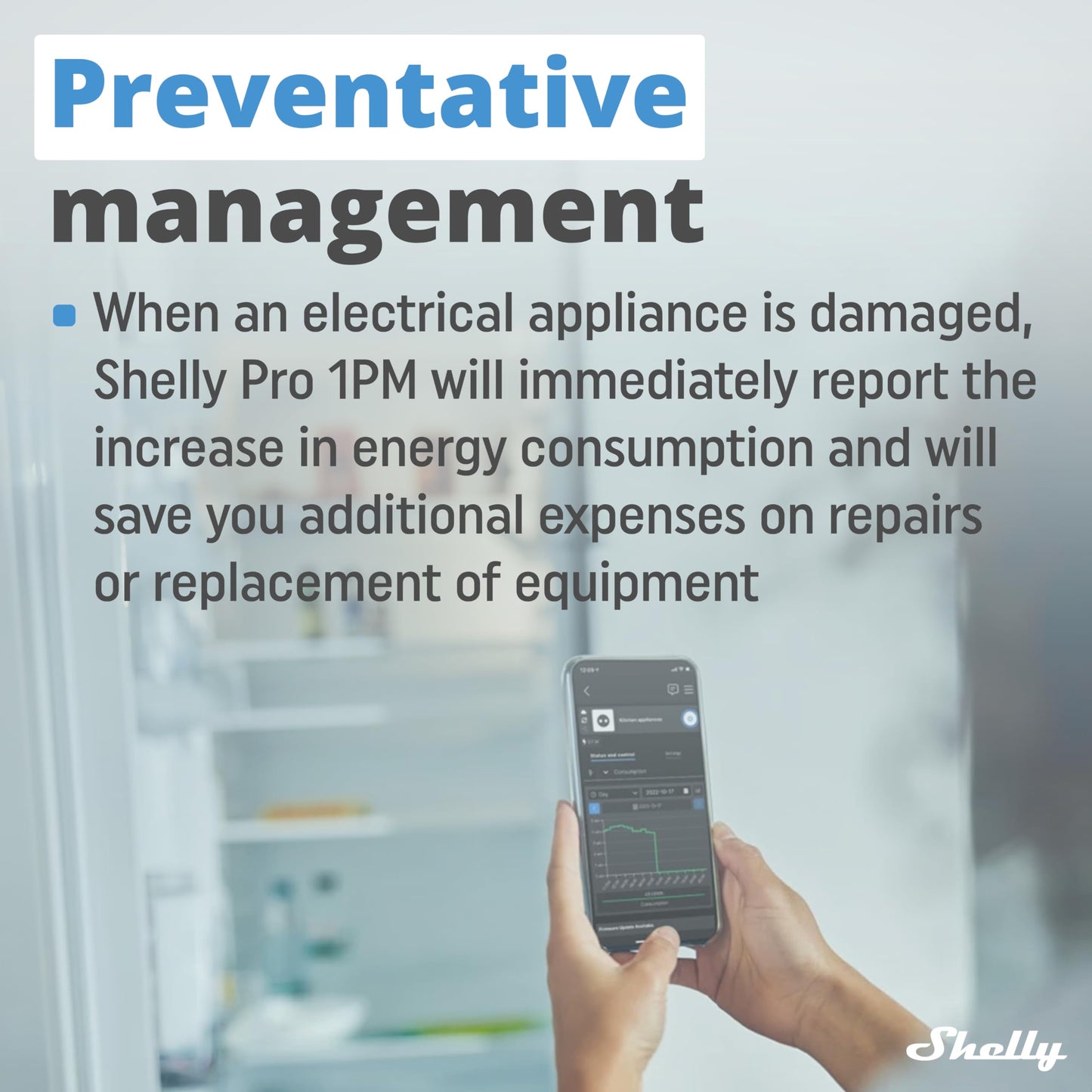 Shelly Pro 1PM - Relè Interrutore Intelligente su guida DIN con Misuratore di Consumo Elettrico, Lan Wi-Fi, Bluetooth, 1 canale - 16A, Controllo remoto App iOS Android, Alexa e Google Home