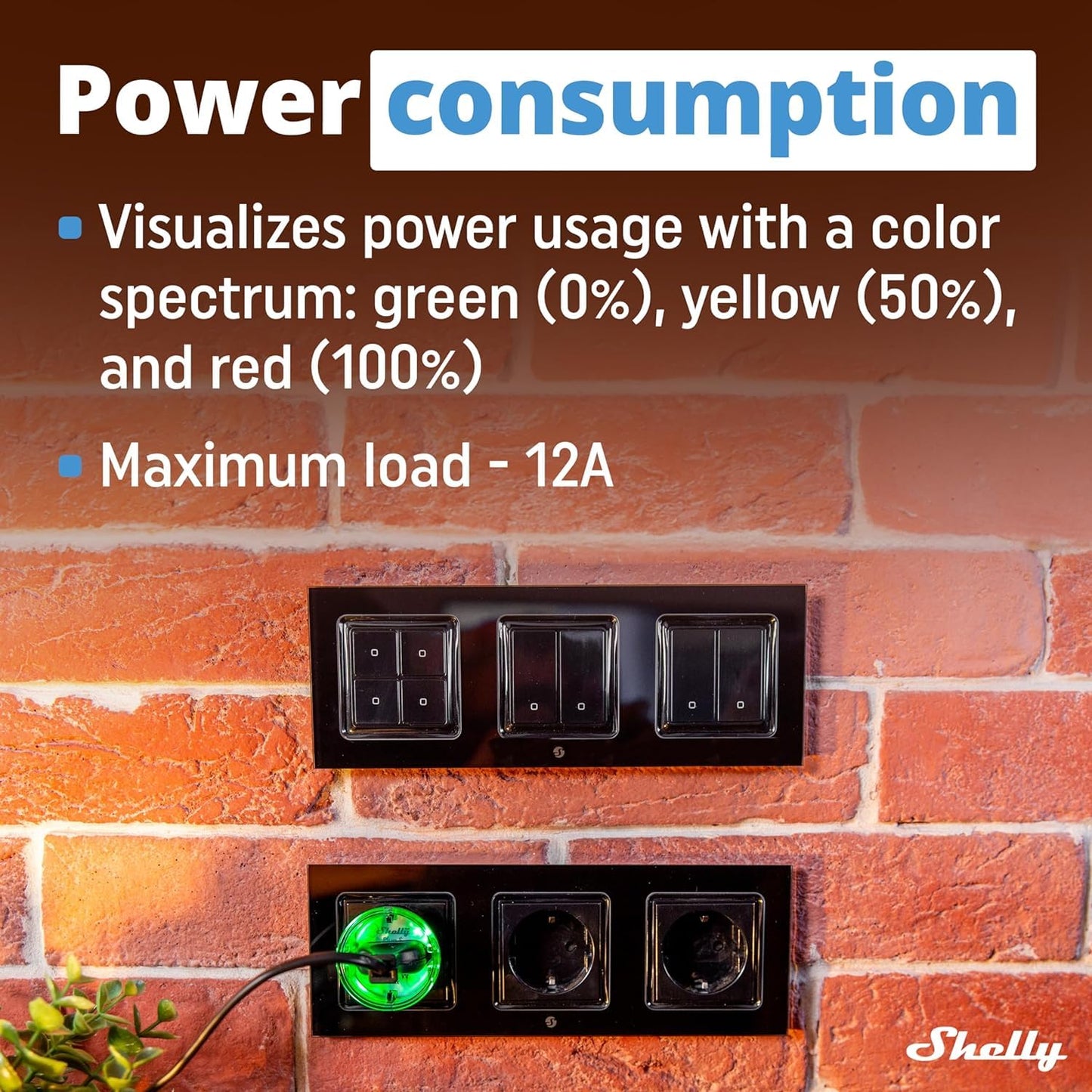 Shelly Plus Plug Schwarz 5er Set - Smart Steckdose - Intelligente Steckdose Funktioniert mit Alexa & Google Home,