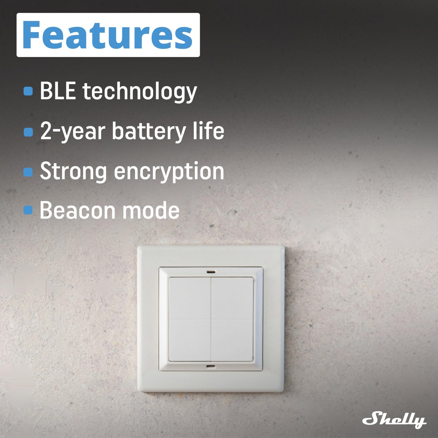 shelly Adattatore per interruttore a parete Shelly Gira e Merten - Shelly Wall Switch Adapter Gira and Merten