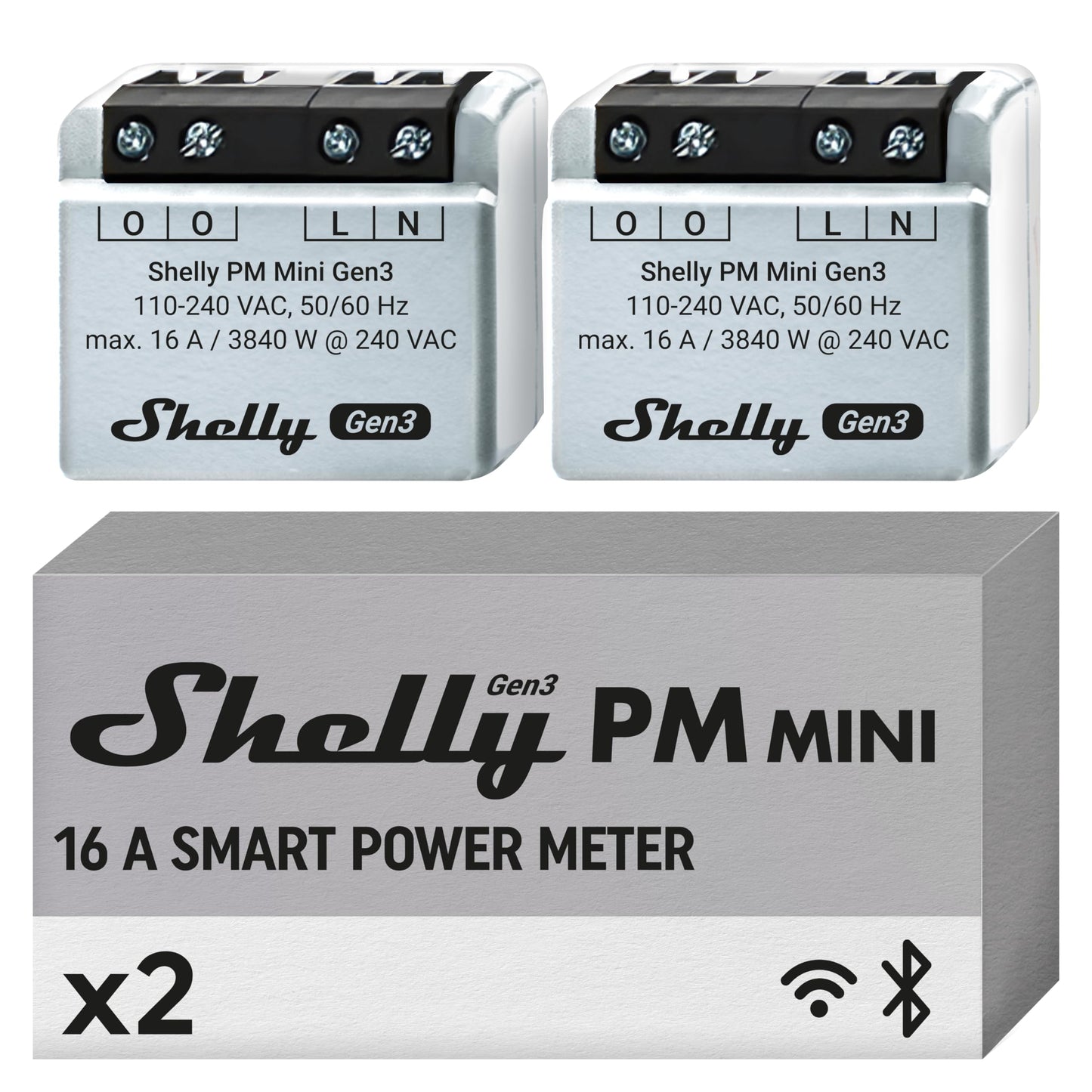 Shelly 1 Mini Gen3, Relè Intelligente WiFi e Bluetooth, 1 Canale, 8A, Domotica, Contatti Puliti, Controllo Remoto Luci, Dimensioni Compatte, Alexa e Google Home, iOS e Android, Nessun Hub Necessario