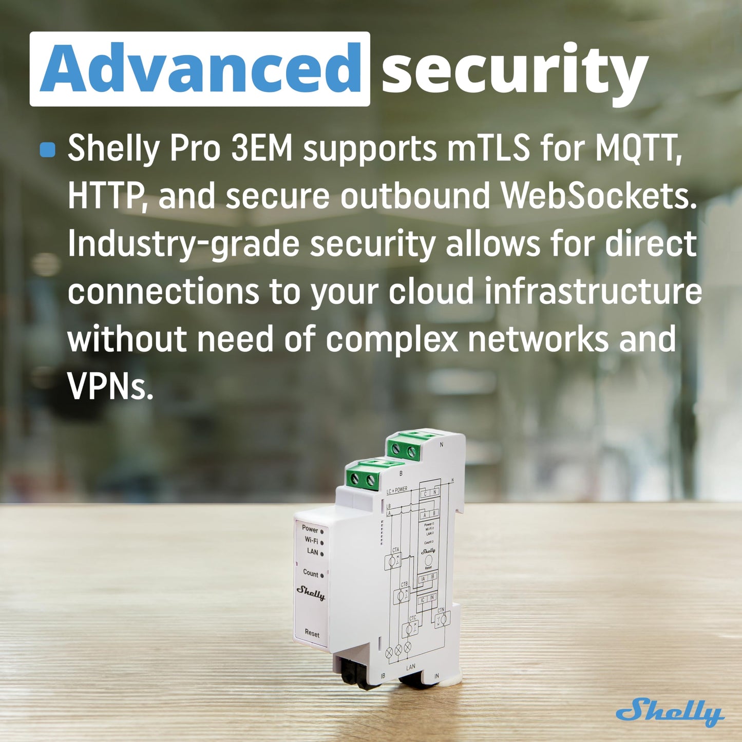 Shelly Pro EM 50A, Contatore di energia Wi-Fi e Bluetooth con comando a Contattori Con Misurazione Dei Consumi, Domotica, Compatibile Con Alexa e Google Home, Nessun Hub Richiest