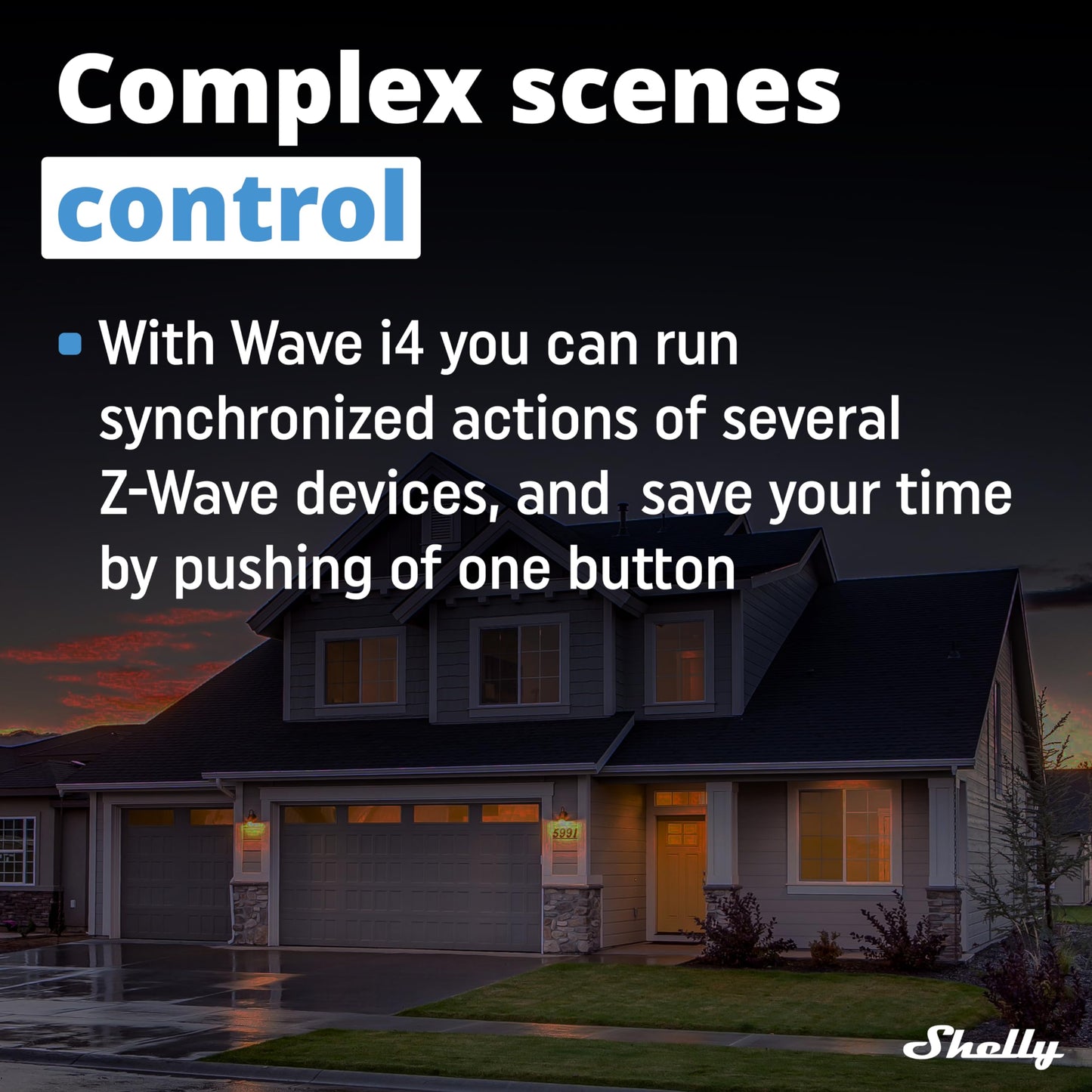 Shelly Wave i4, Modulo di Controllo Remoto Z-Wave con 4 Ingressi, Domotica, Senza Fili, Azioni e Scene intelligenti, Basso Consumo Energetico, Gamma Wireless Estesa