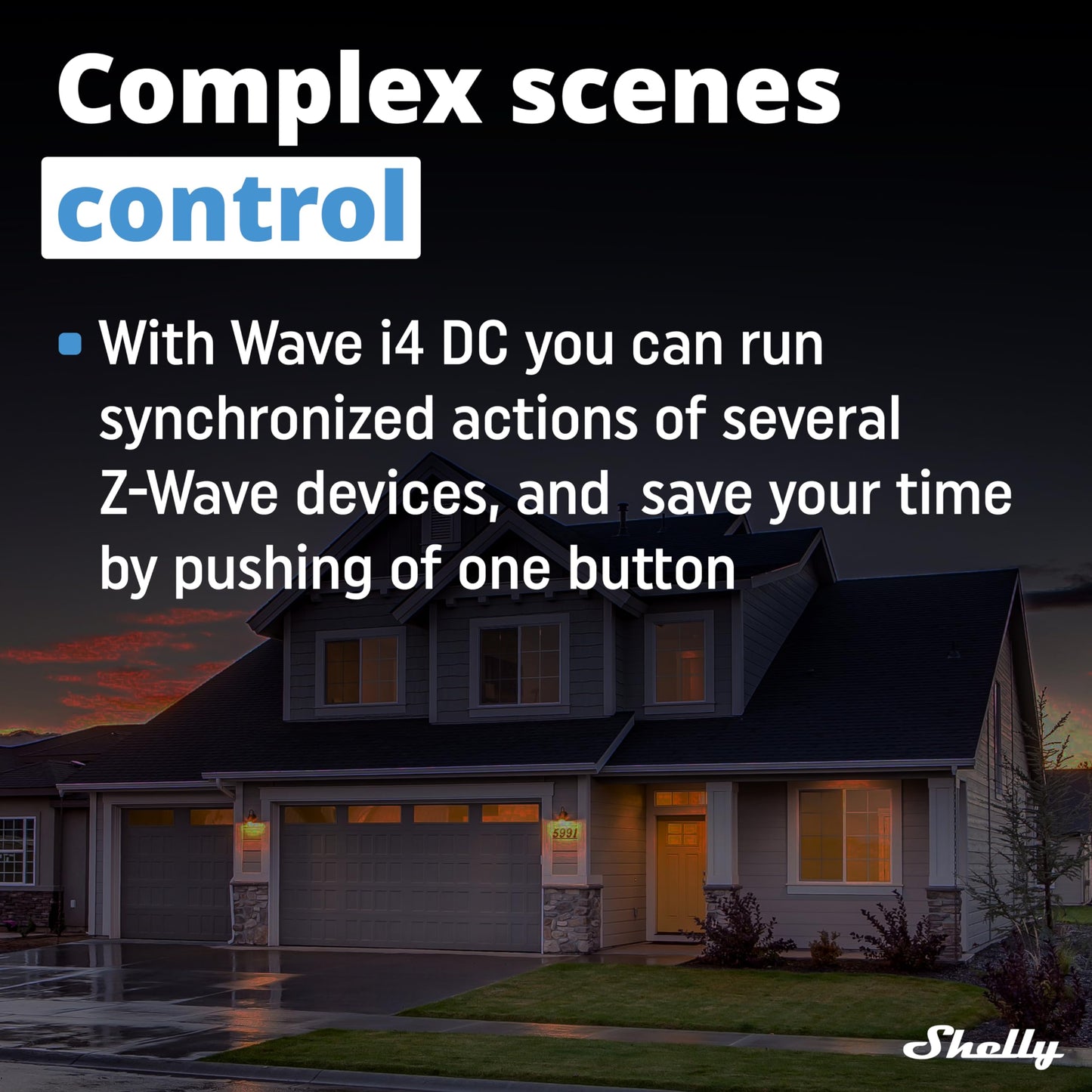 Shelly Wave i4, Modulo di Controllo Remoto Z-Wave con 4 Ingressi, Domotica, Senza Fili, Azioni e Scene intelligenti, Basso Consumo Energetico, Gamma Wireless Estesa