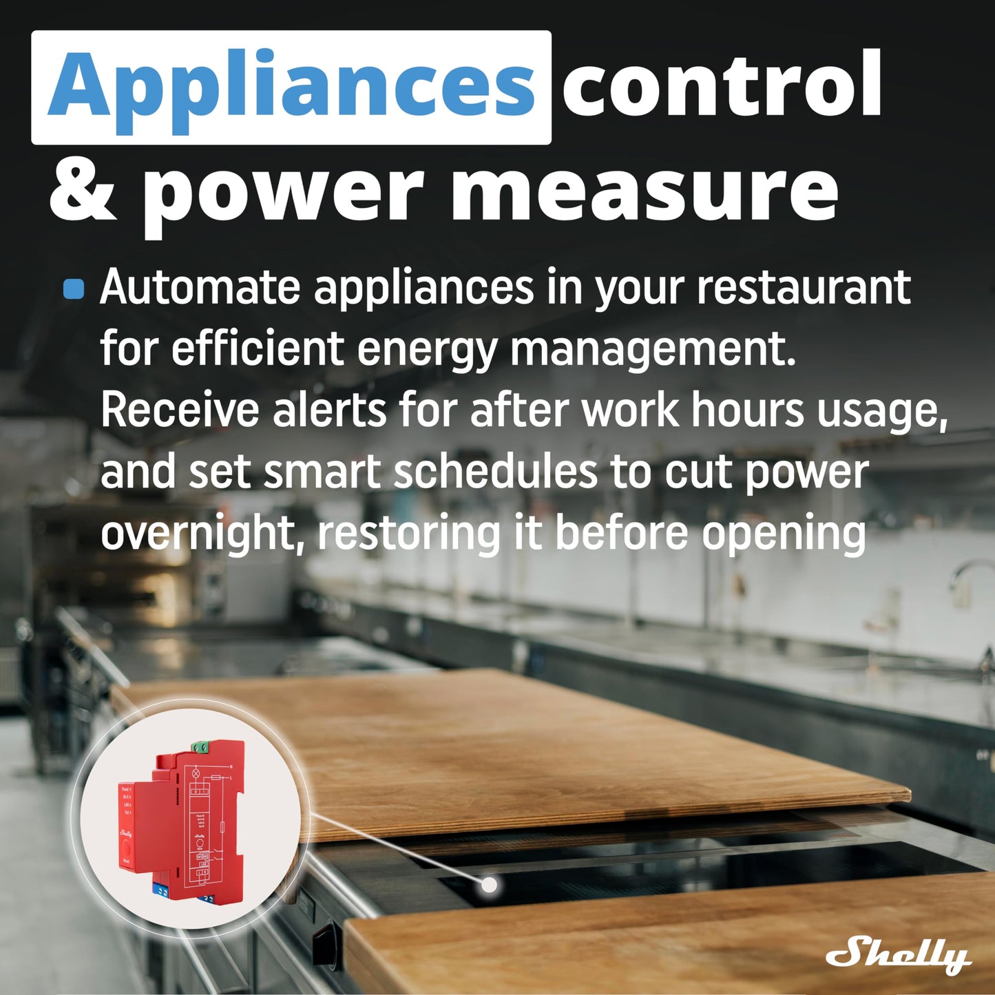 Shelly Pro 1PM - Relè Interrutore Intelligente su guida DIN con Misuratore di Consumo Elettrico, Lan Wi-Fi, Bluetooth, 1 canale - 16A, Controllo remoto App iOS Android, Alexa e Google Home