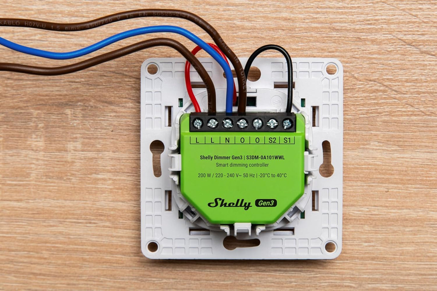 Shelly Dimmer Gen3, WLAN Smart Dimmer, automazione domestica, luci dimmerabili, strisce LED, senza conduttori neutri, pianificazioni intelligenti, nessun hub richiesto, iOS & Android, Alexa e Google