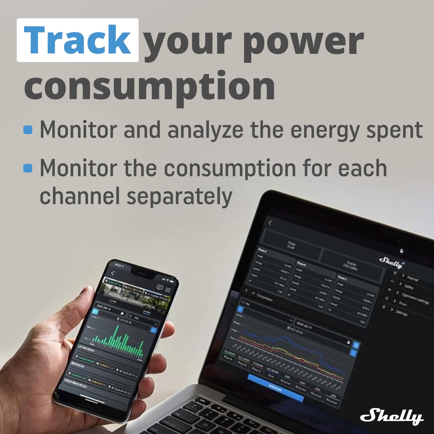 Shelly Plus 2PM - Set di 4 interruttori a doppio relè Smart Home, controllo digitale tramite App gratuita e Wi-Fi, funziona con Alexa e Google Home, per porte del garage e tapparelle