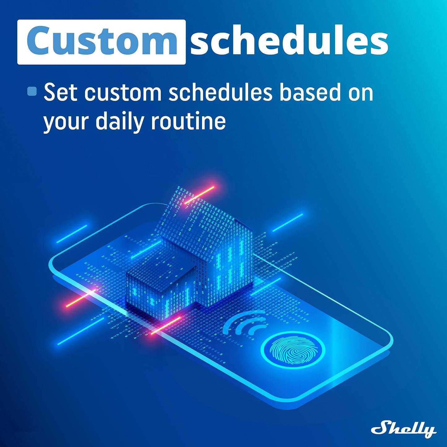 Shelly Plus 1PM, Interruttore a Relè Wi-Fi e Bluetooth con Misuratore di Potenza, Domotica, Alexa e Google Home, iOS e Android, Non è Necessario un Hub, Controllo Remoto delle Luci