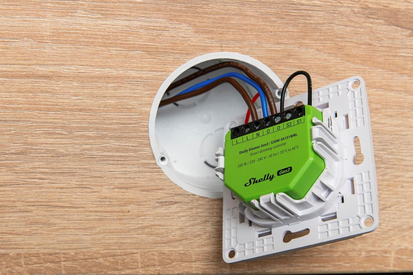 Shelly Dimmer Gen3, WLAN Smart Dimmer, automazione domestica, luci dimmerabili, strisce LED, senza conduttori neutri, pianificazioni intelligenti, nessun hub richiesto, iOS & Android, Alexa e Google