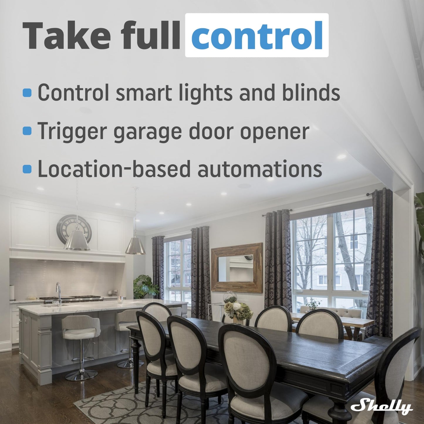 Shelly BLU Button Tough Nero,Pulsante intelligente controllato via Bluetooth,Dimmerazione, accensione e spegnimento di dispositivi e attivazione di scene domotiche,Grado IP54,Applicazione iOS Android