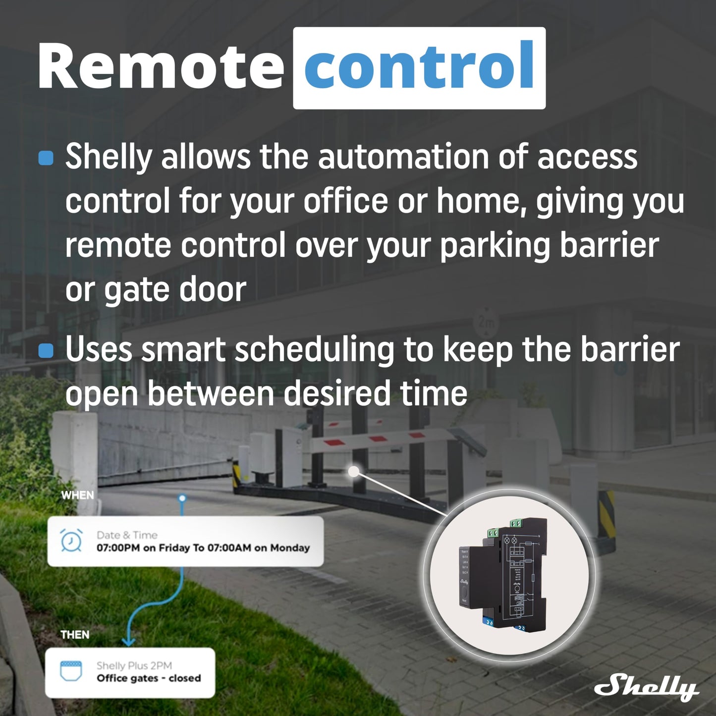 Shelly Pro 1PM - Relè Interrutore Intelligente su guida DIN con Misuratore di Consumo Elettrico, Lan Wi-Fi, Bluetooth, 1 canale - 16A, Controllo remoto App iOS Android, Alexa e Google Home