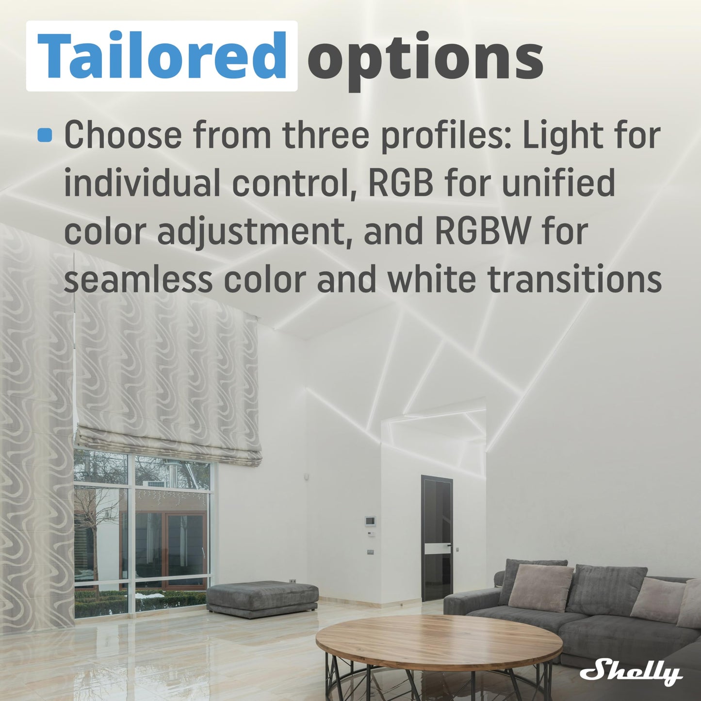 Shelly Plus RGBW PM, Modulo di controllo RGBW per strisce LED Wi-Fi & Bluetooth - 12-24 VDC, con Misuratore di consumo, Luce Bianca o Colorata Dimmerabile, Nessun Hub richiesto, App iOS Android