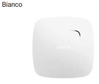 Ajax - Rilevatore antincendio wireless con sensori di calore e fumo. Versione con batterie sostituibili - FireProtect Jeweller