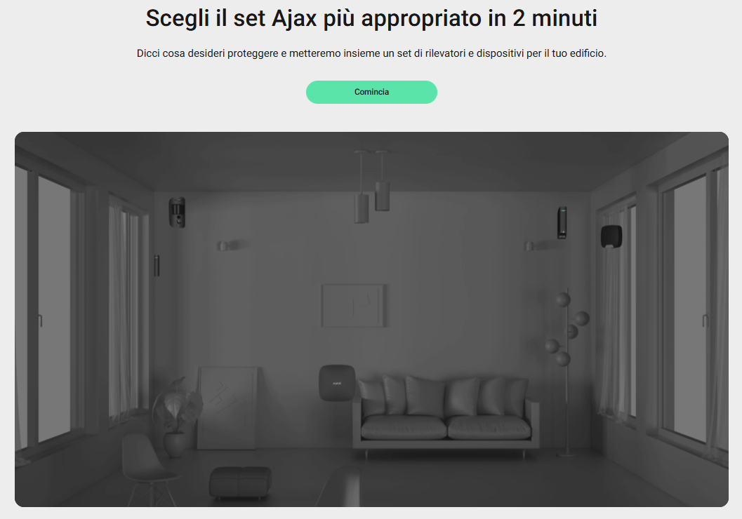 Ajax - StarterKit Cam (2G) - Hub 2G+ MotionCam + DoorProtect + SpaceControl Jeweller