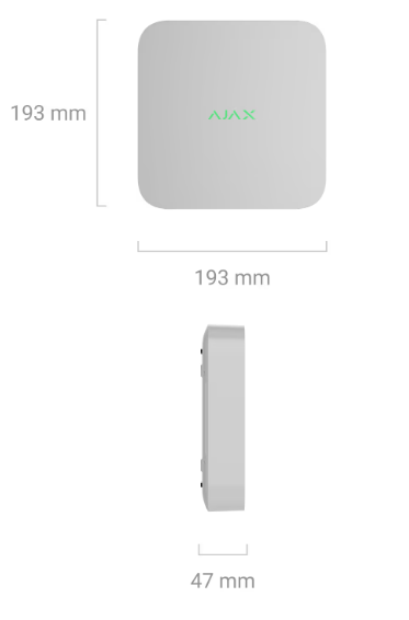 Ajax - Videoregistratore di rete a 8 canali alimentato da una fonte di alimentazione a bassa tensione - NVR DC (8-ch)