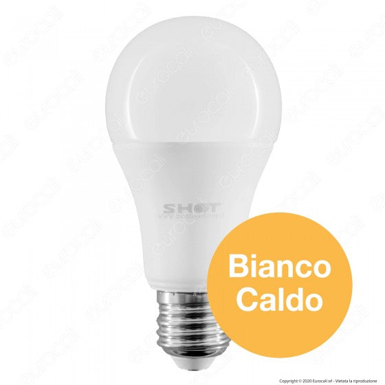 BOT LIGHTING SHOT LAMPADINA LED E27 13,5W BULB A60 DIMMERABILE - MOD. SLD1014X2D - Consegna in 1-5 giorni lavorativi