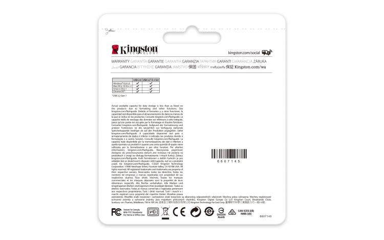 Kingston Pendrive 128GB DataTraveler USB-C 3.2 DT70/128GB Chiavetta Memoria Drive Flash Type C Nero