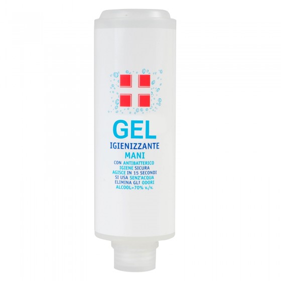 RICARICA PER DISPENSER A MURO FLACONE GEL ALCOOL ≥ 70% IGIENIZZANTE MANI CON ANTIBATTERICO - 300ML - Consegna in 1-5 giorni lavorativi