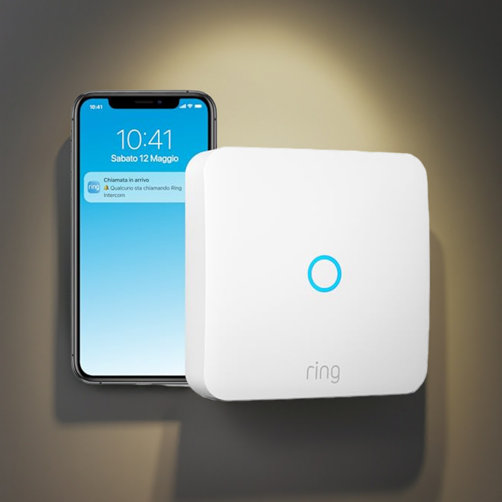Ring Intercom di Amazon | Trasforma il tuo citofono in un sistema intelligente con apertura a distanza, audio bidirezionale, accesso per gli ospiti | Facile da installare | Compatibile con Alexa