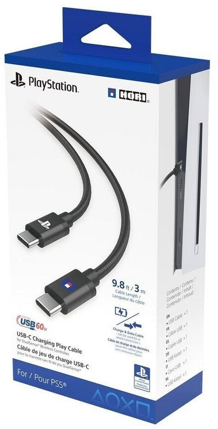 HORI PS5 Cavo Ricarica USB-C Controller Playstation 5 Dualsense / Edge 3m