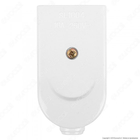 V-TAC PRESA SINGOLA 10A CON USCITA CAVO DRITTA COLORE BIANCO - SKU 8727 - Consegna in 1-5 giorni lavorativi