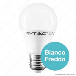 V-Tac PRO VT-265 Lampadina LED E27 6,5W Bulb A60 Chip Samsung - SKU 255 / 256 / 257