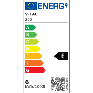 V-Tac PRO VT-265 Lampadina LED E27 6,5W Bulb A60 Chip Samsung - SKU 255 / 256 / 257