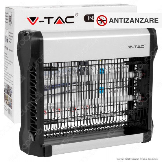 V-TAC VT-3216 ZANZARIERA ELETTRICA INSECT KILLER LAMPADA UV 16W LUCE BLU ATTIRA ED ELIMINA INSETTI - SKU 11179 - Consegna in 1-5 giorni lavorativi