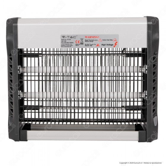 V-TAC VT-3216 ZANZARIERA ELETTRICA INSECT KILLER LAMPADA UV 16W LUCE BLU ATTIRA ED ELIMINA INSETTI - SKU 11179 - Consegna in 1-5 giorni lavorativi