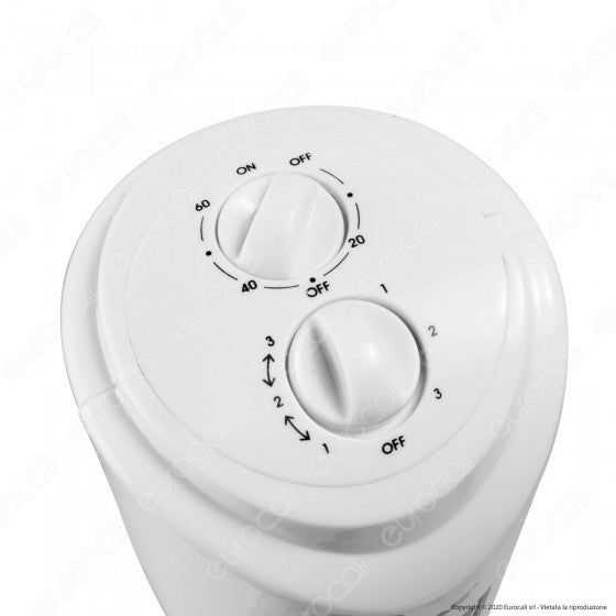 V-TAC VT-4538 TOWER FAN VENTILATORE 45W TORRETTA DA TERRA COLORE BIANCO CON OSCILLAZIONE E 3 VELOCITÀ - SKU 7926 - Consegna in 1-5 giorni lavorativi