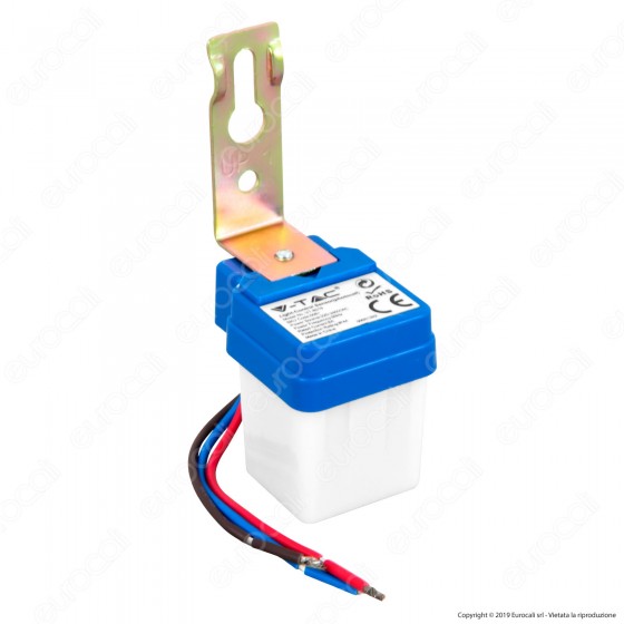 V-TAC VT-8019 SENSORE FOTOCELLULA CREPUSCOLARE IP44 PER LAMPADINE - SKU 5081 - Consegna in 1-5 giorni lavorativi