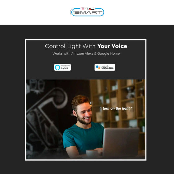 V-TAC SMART VT-5113 LAMPADINA LED WI-FI E27 11W BULB A60 GOCCIA RGB+W CHANGING COLOR CCT DIMMERABILE - SKU 212752 - Consegna in 1-5 giorni lavorativi